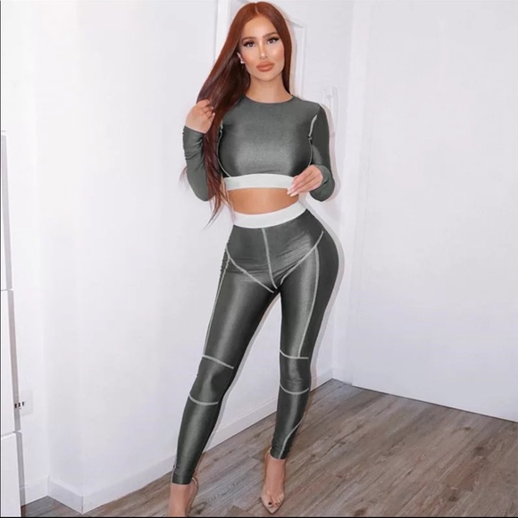 Fashion Nova Other - Grey Dolphin two piece set